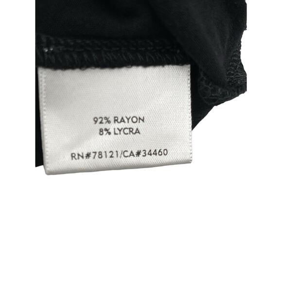 Eileen Fisher Top Sleeveless Batwing Stretch Jersey Black Size PP - Picture 7 of 8